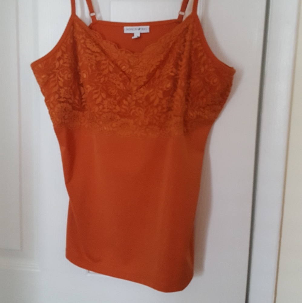 Fashion Bug orange camisole size large